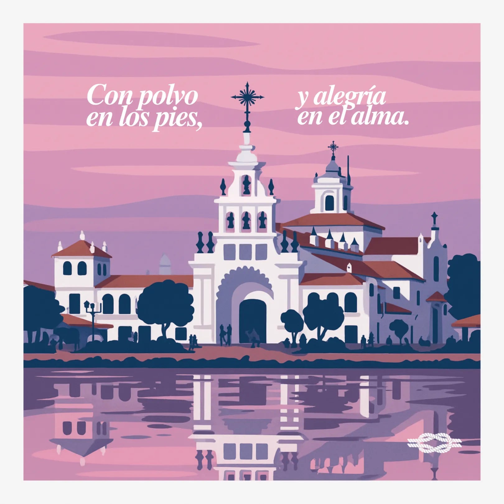 Pañuelo de bolsillo | Atardecer en la Ermita del Rocío