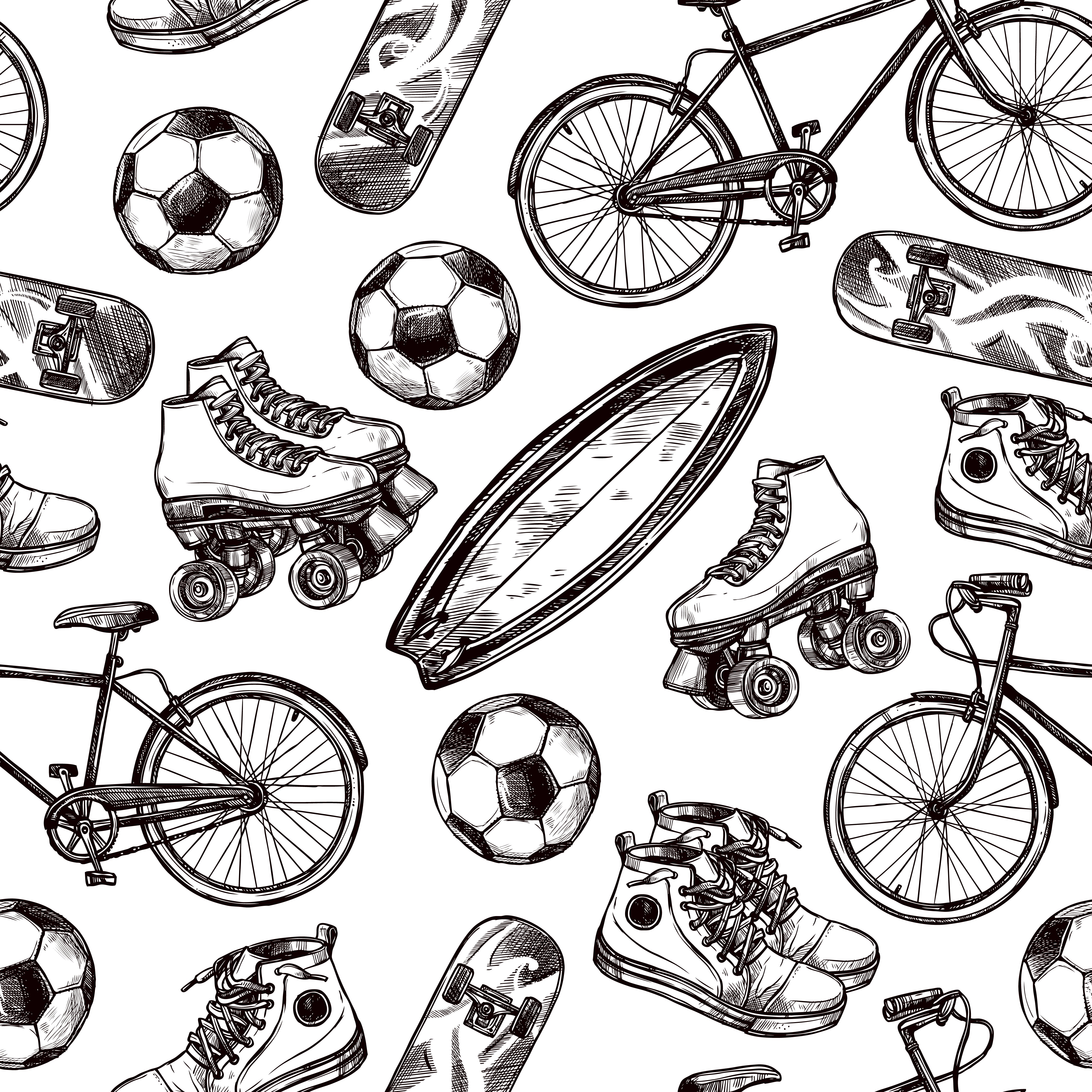 Forro Multideporte Vintage — Boceto Retro