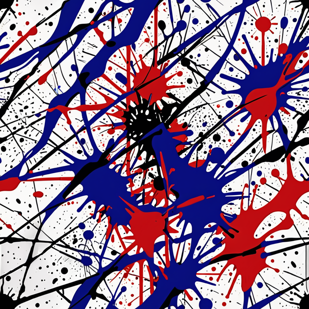 Forro Action Paint — Salpicaduras Abstractas
