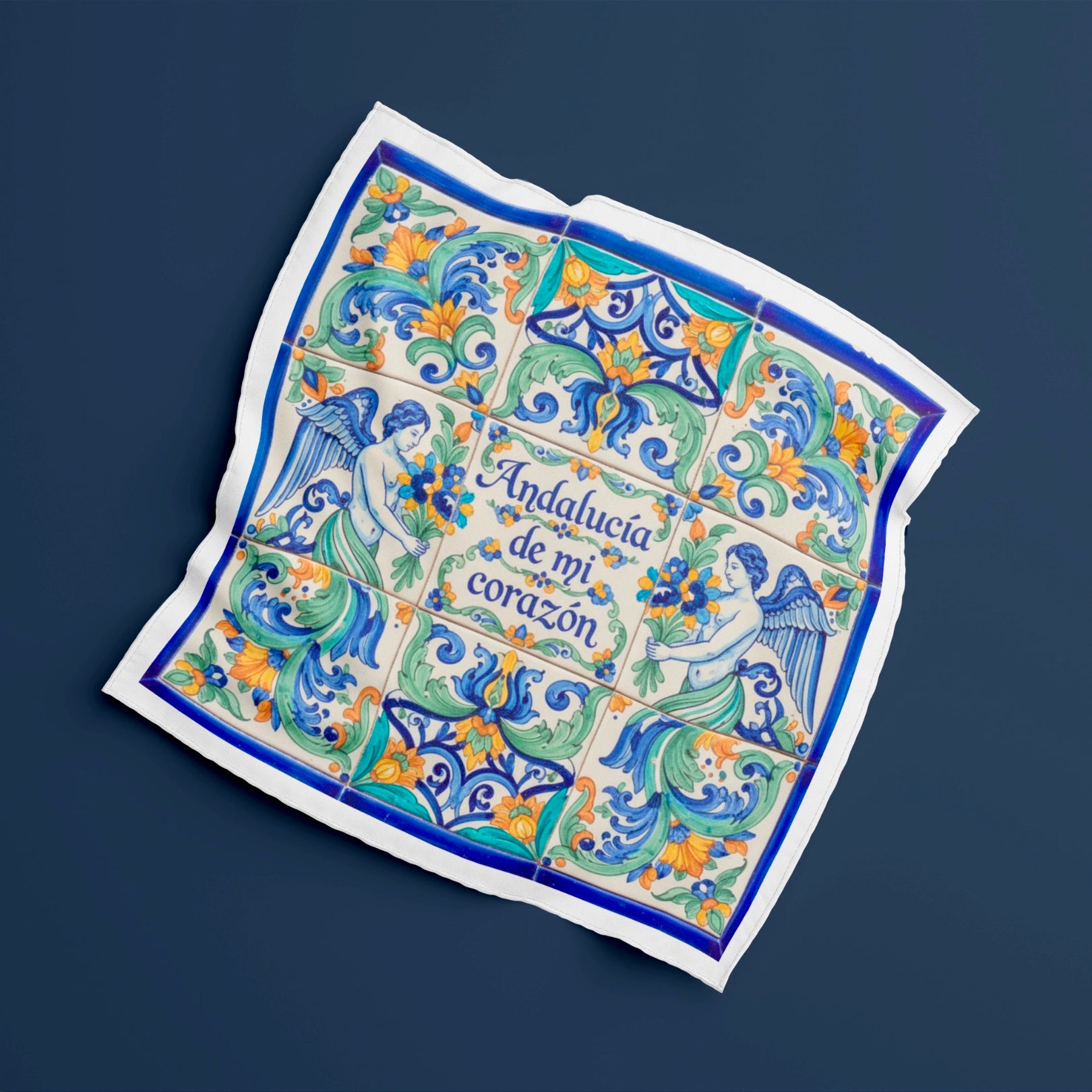 Pañuelo Andalucía de mi Corazón detalle tejido | Blackpier