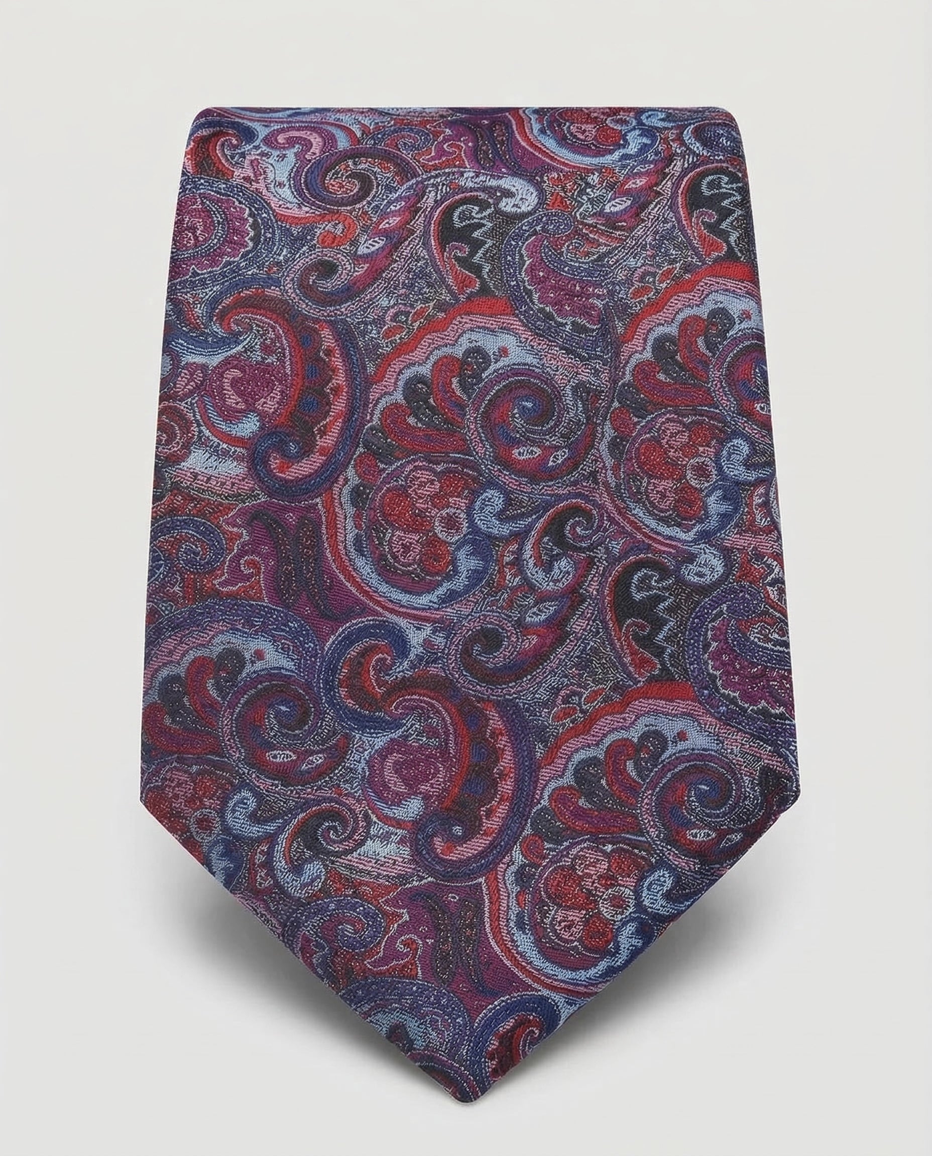 Corbata Granate con Diseño Cachemir