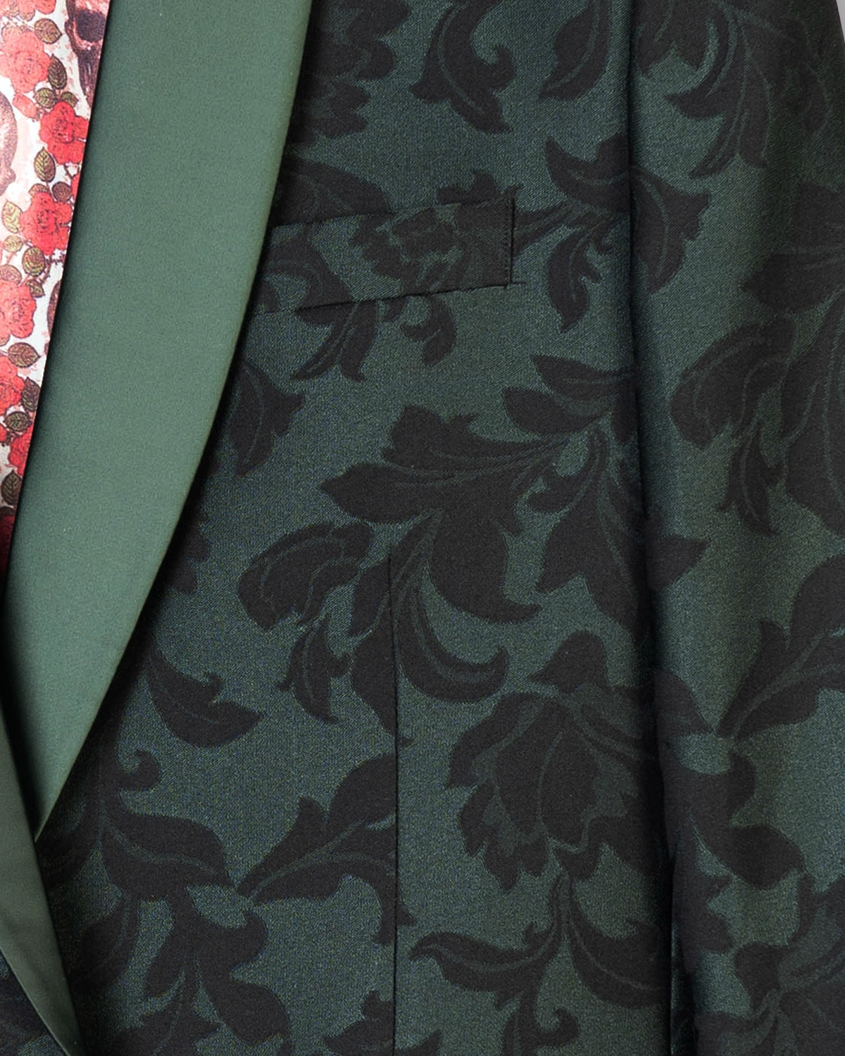 Esmoquin Verde Flores