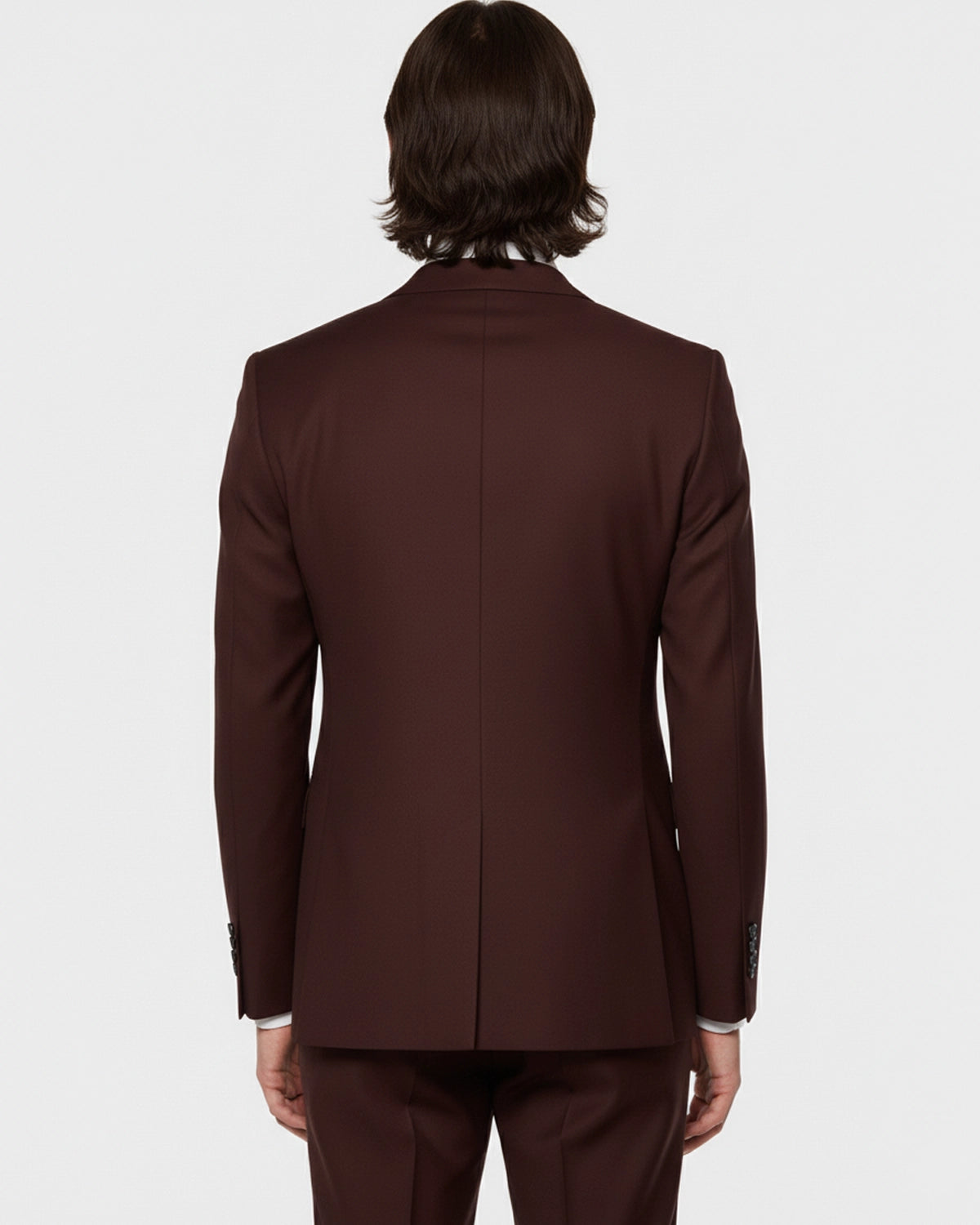 Traje Burdeos a Medida detalle acabado | Blackpier