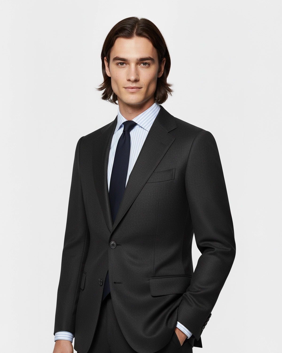 suit traje gris marengo zara