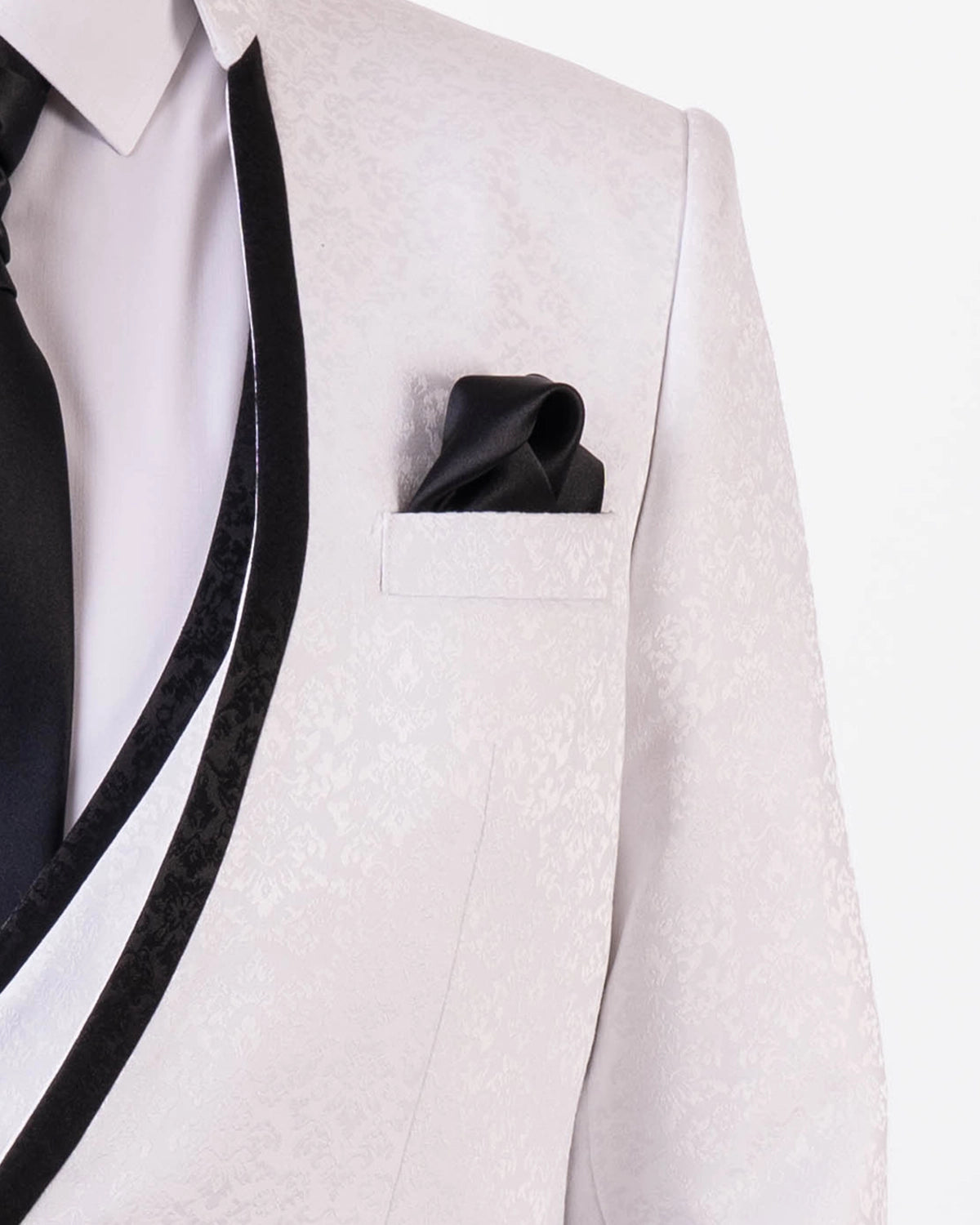 Traje Novio Italian Mao Blanco