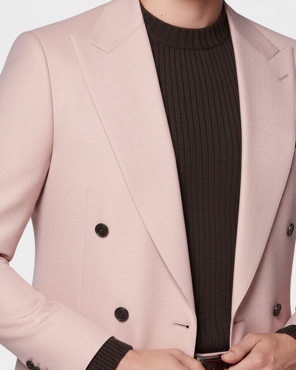 Traje Salmon Cruzado