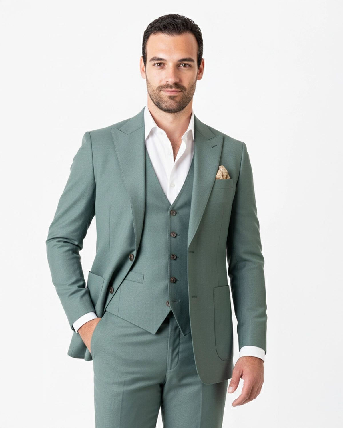 Traje verde Claro