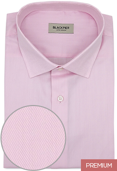 Light Pink Herringbone Shirt
