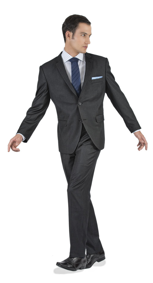 Charcoal Tailored Suit - Entire suit