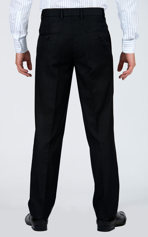Charcoal Tailored Suit - Back pants