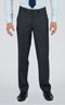 Striped Grey 3 Piece Tailored Suit - Front pants