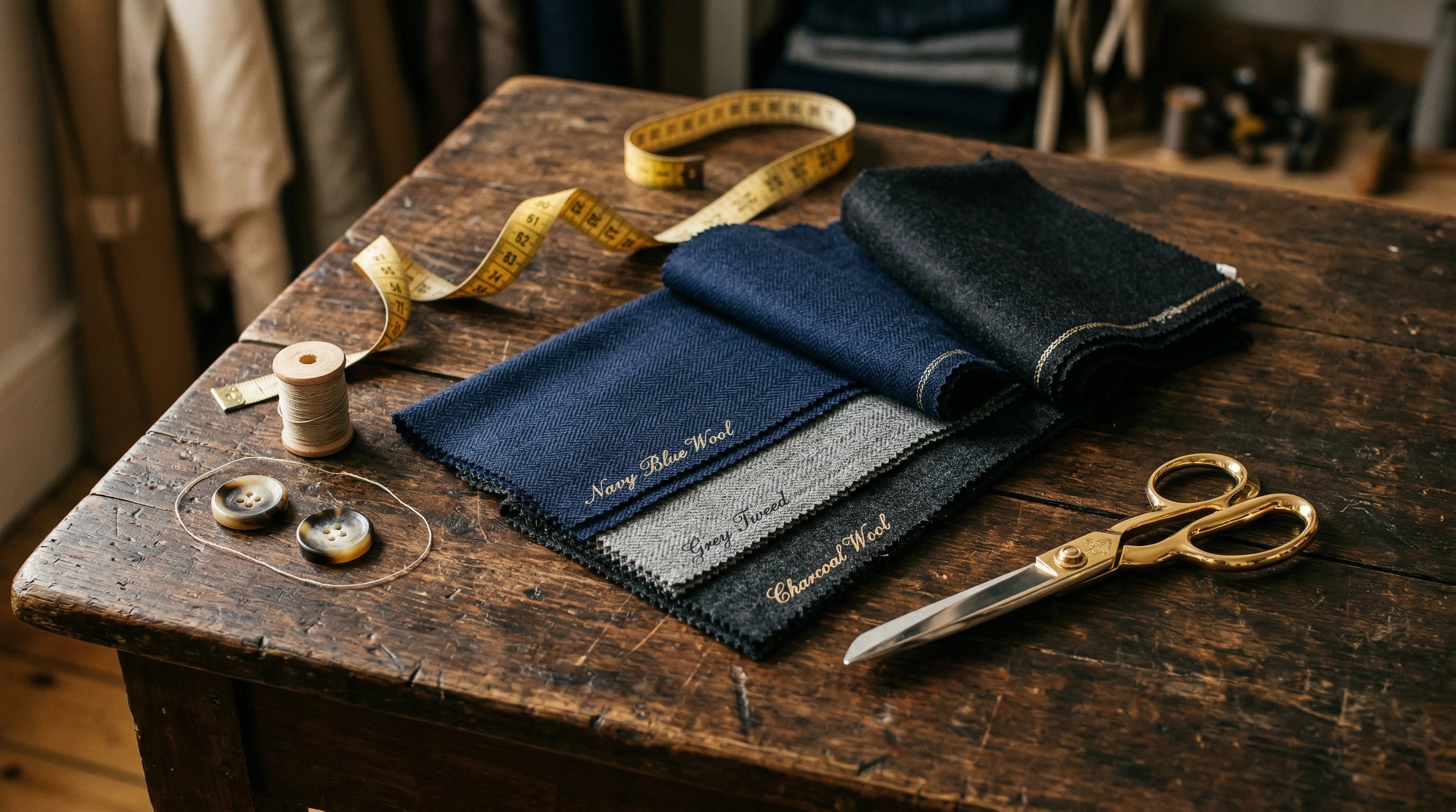 Tejidos premium y herramientas de sastre - cuanto cuesta un traje a medida