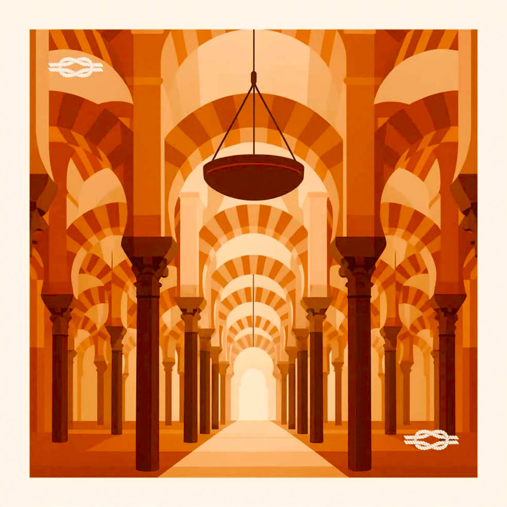 Pañuelo Mezquita de Córdoba detalle tejido | Blackpier