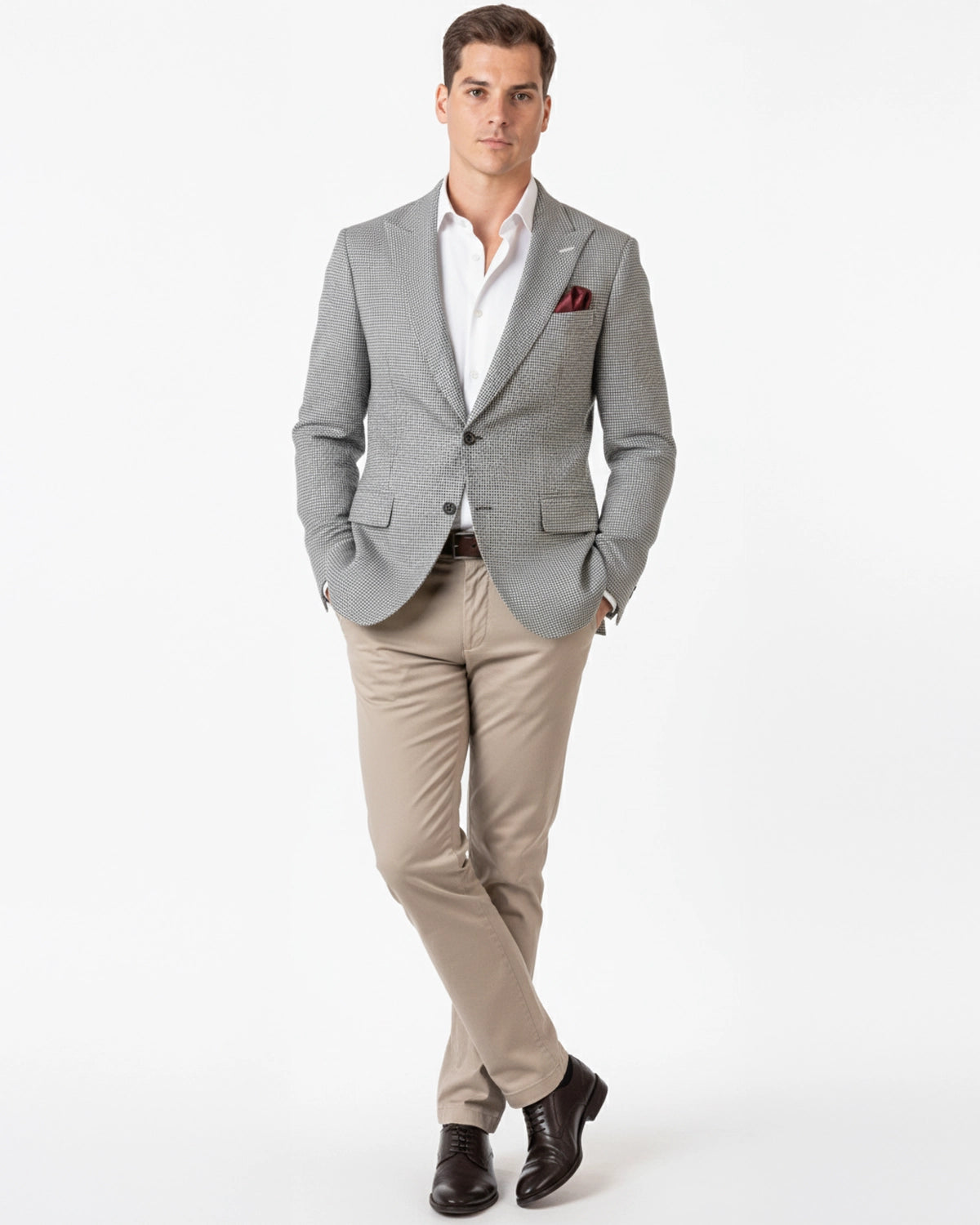 Americana estampado pata de gallo