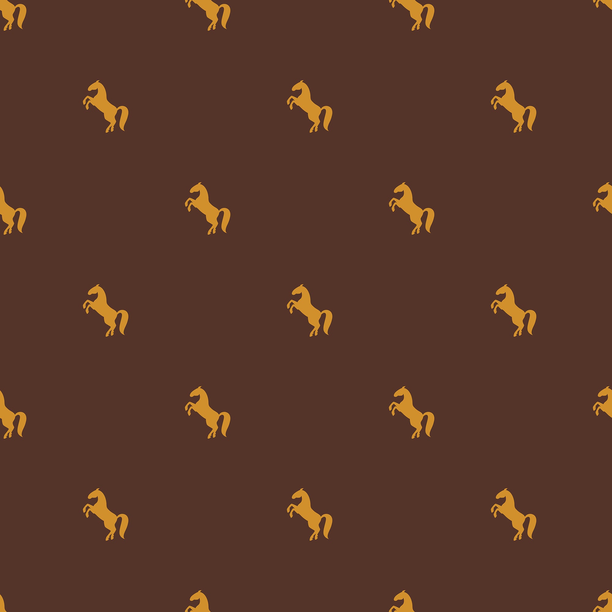 Forro Caballos Dorado — Ocre y Marrón