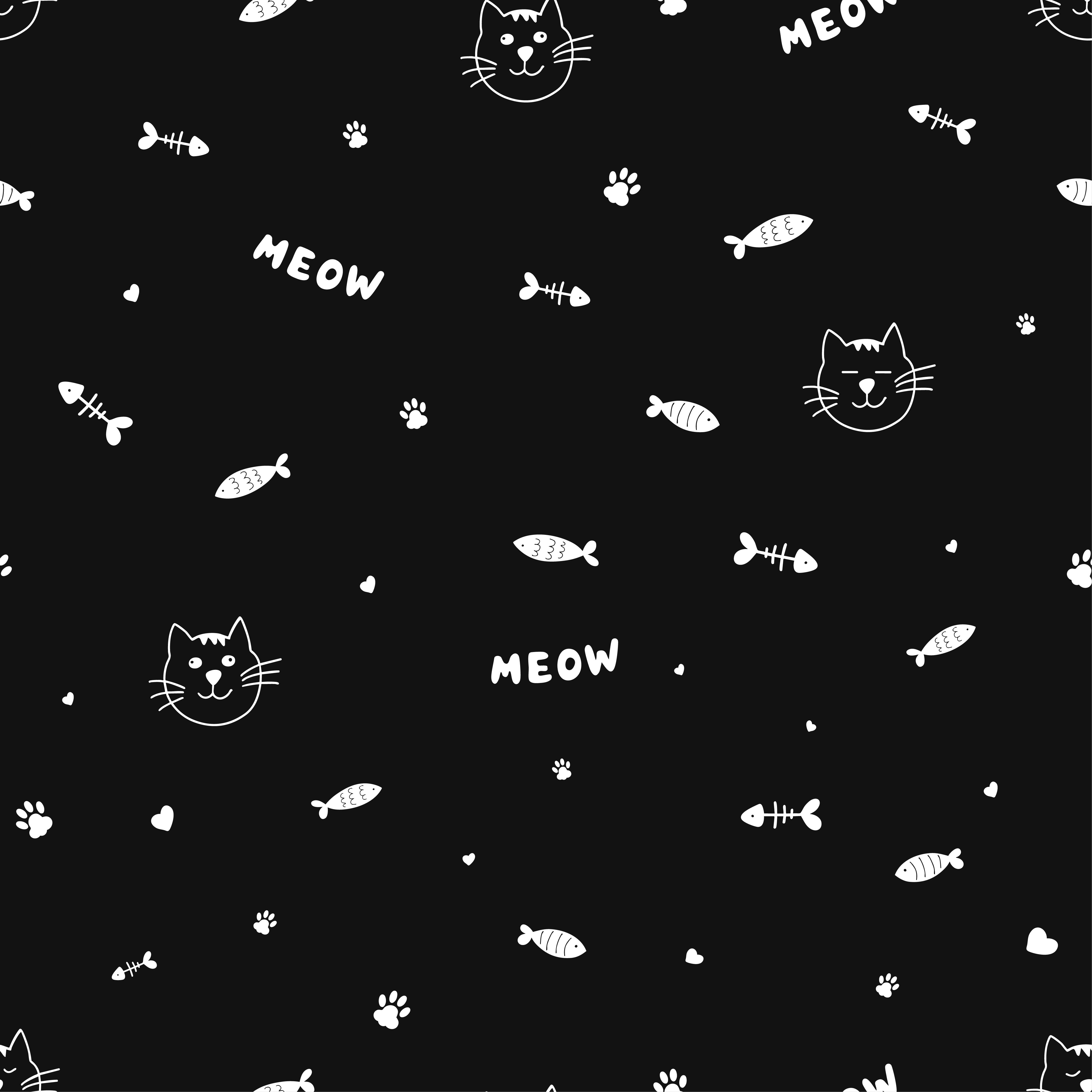Forro Gatos MEOW — Ilustración Felina