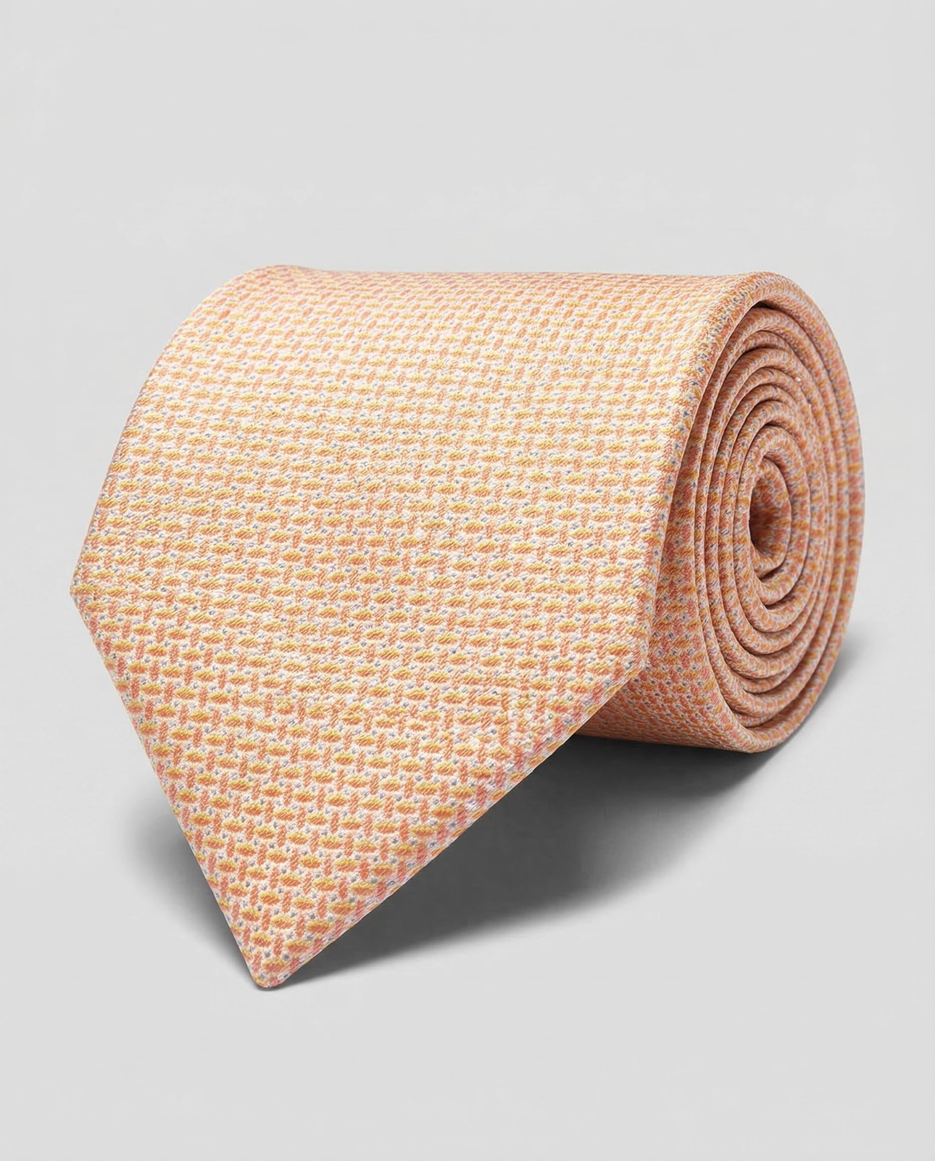 Corbata Amarillo Melocotón Texturizada