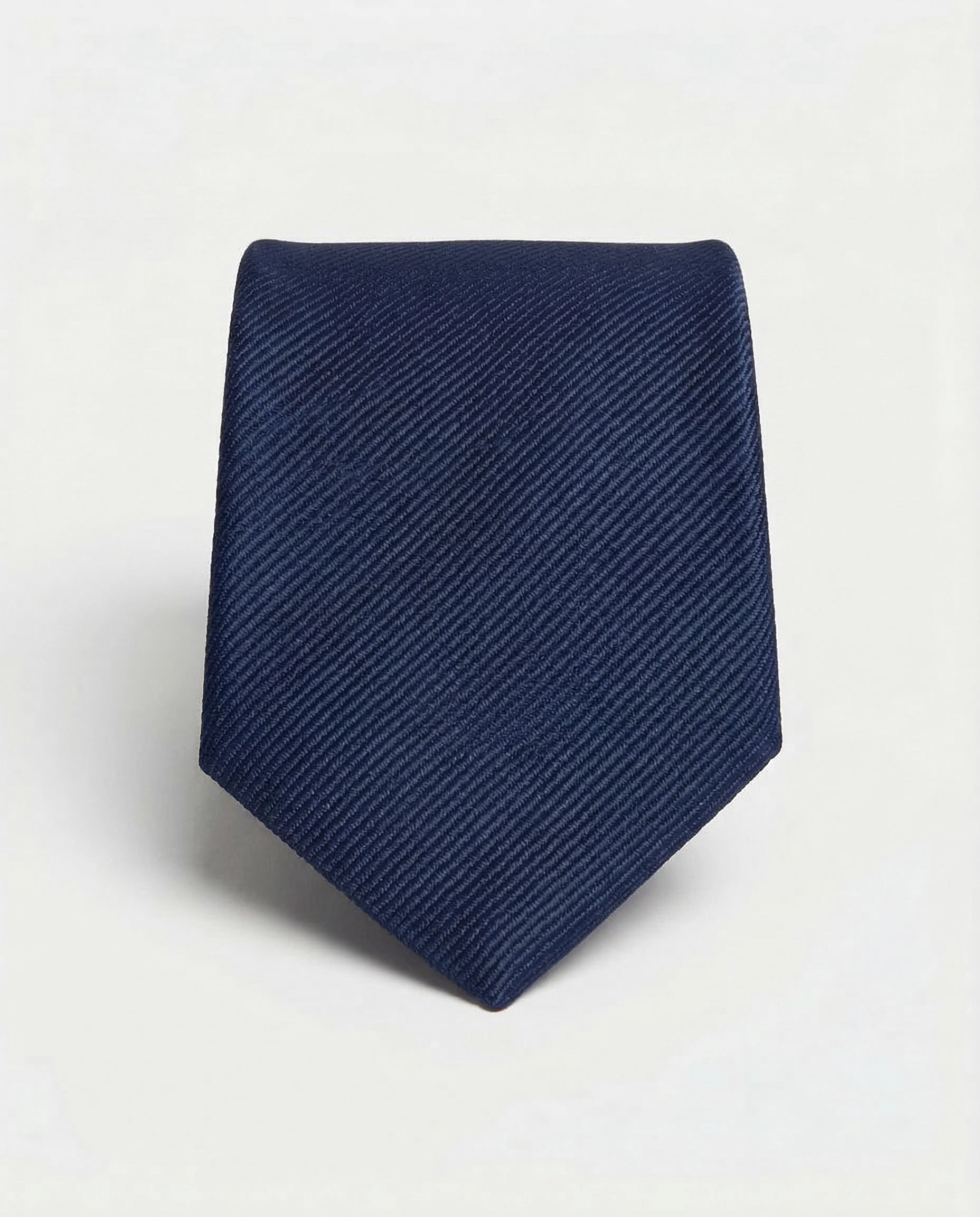 Corbata Azul Marino con Textura Diagonal