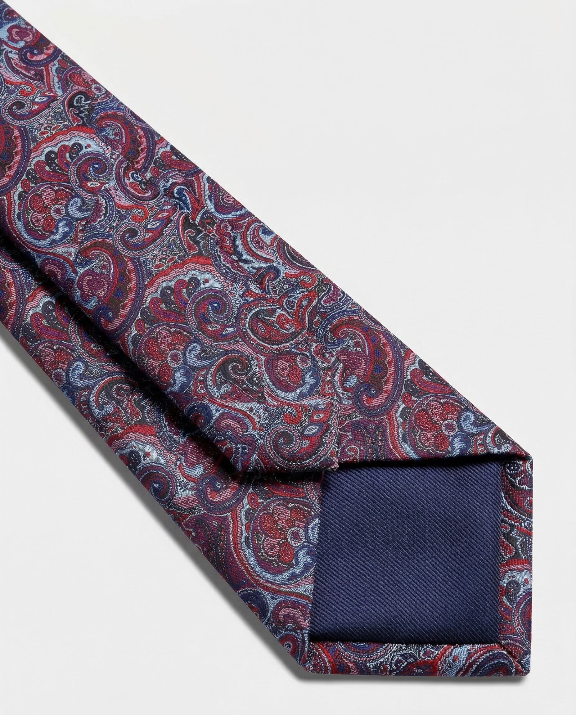Corbata Granate con Diseño Cachemir