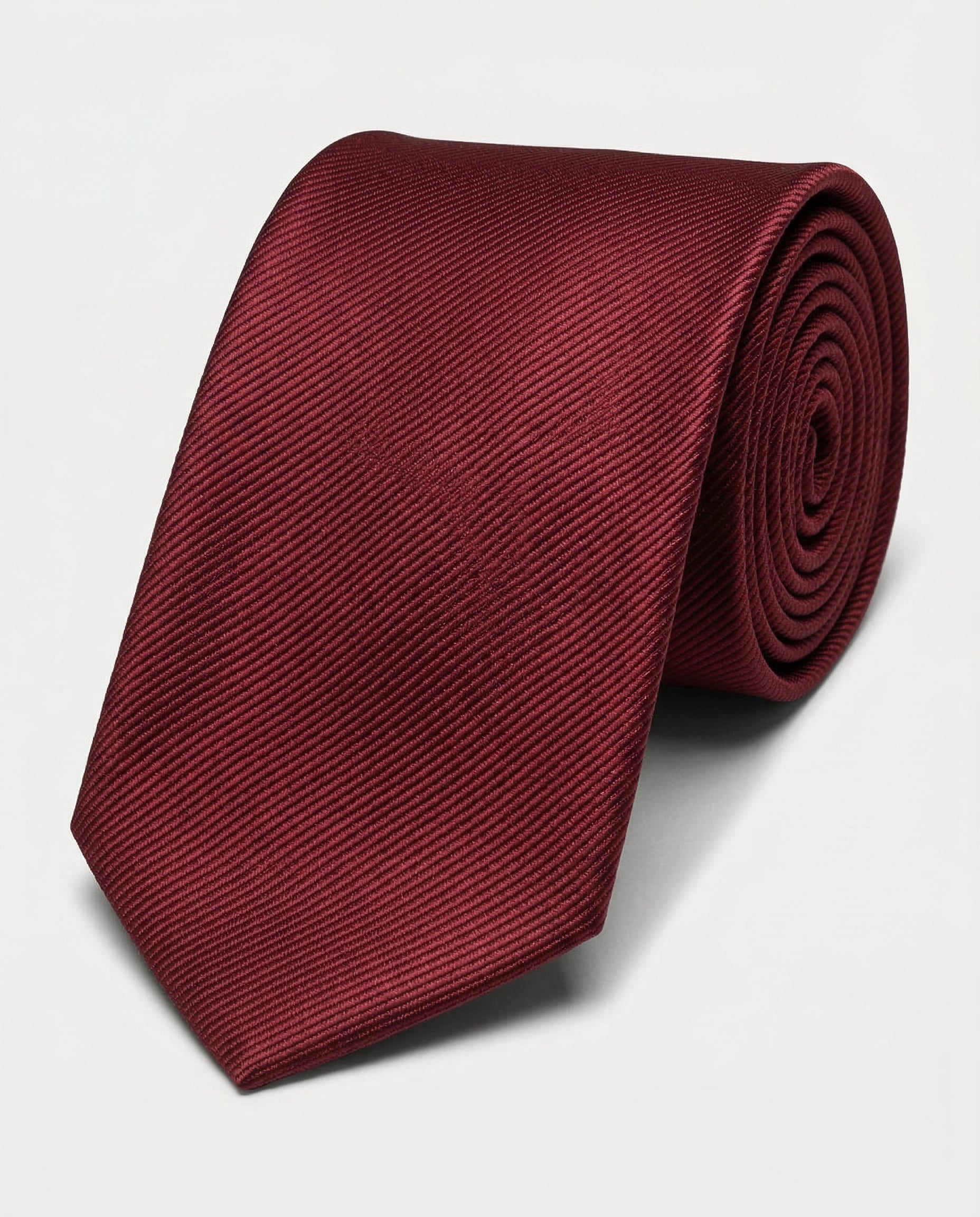 Corbata Granate con Textura Diagonal