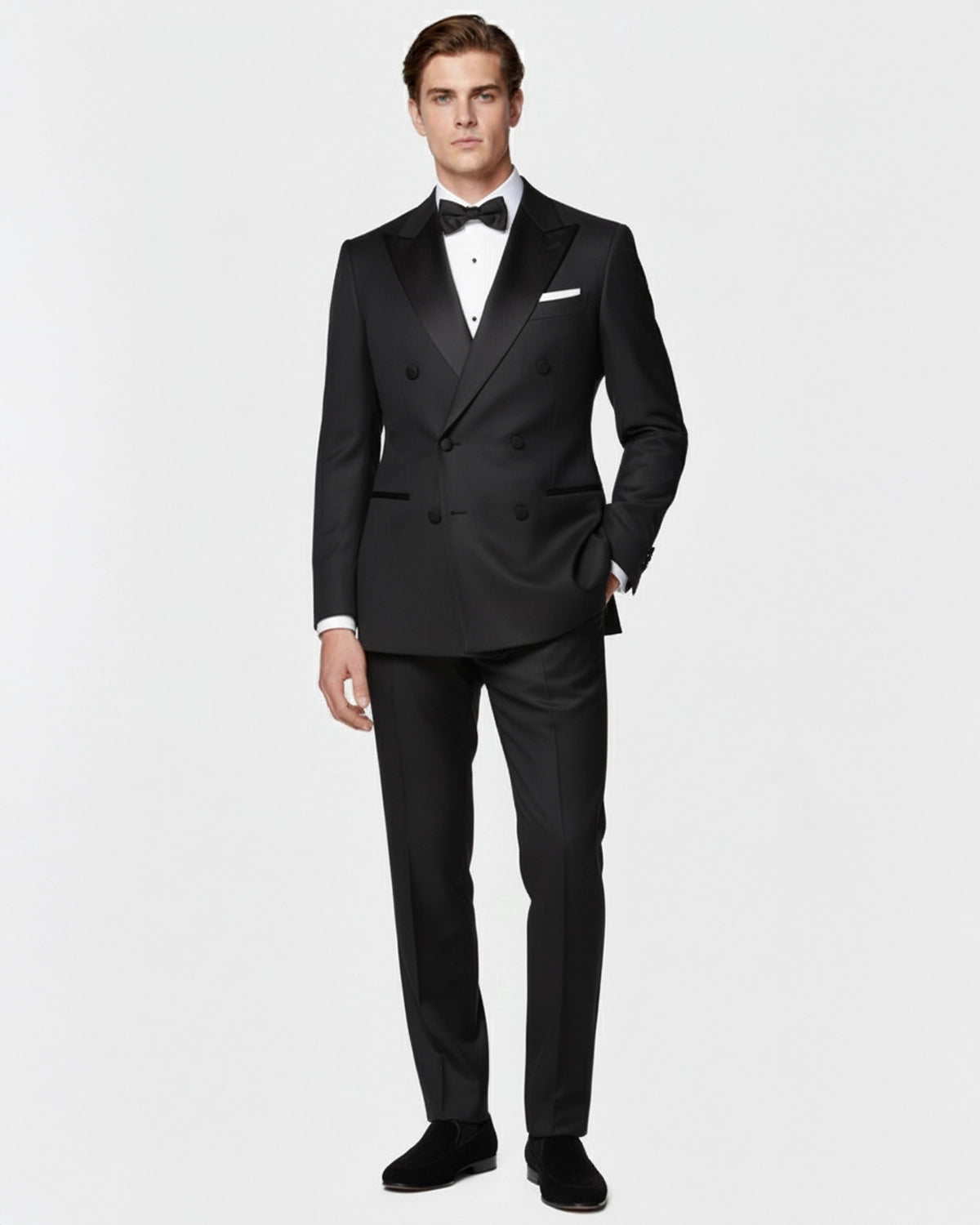 Esmoquin Negro Cruzado