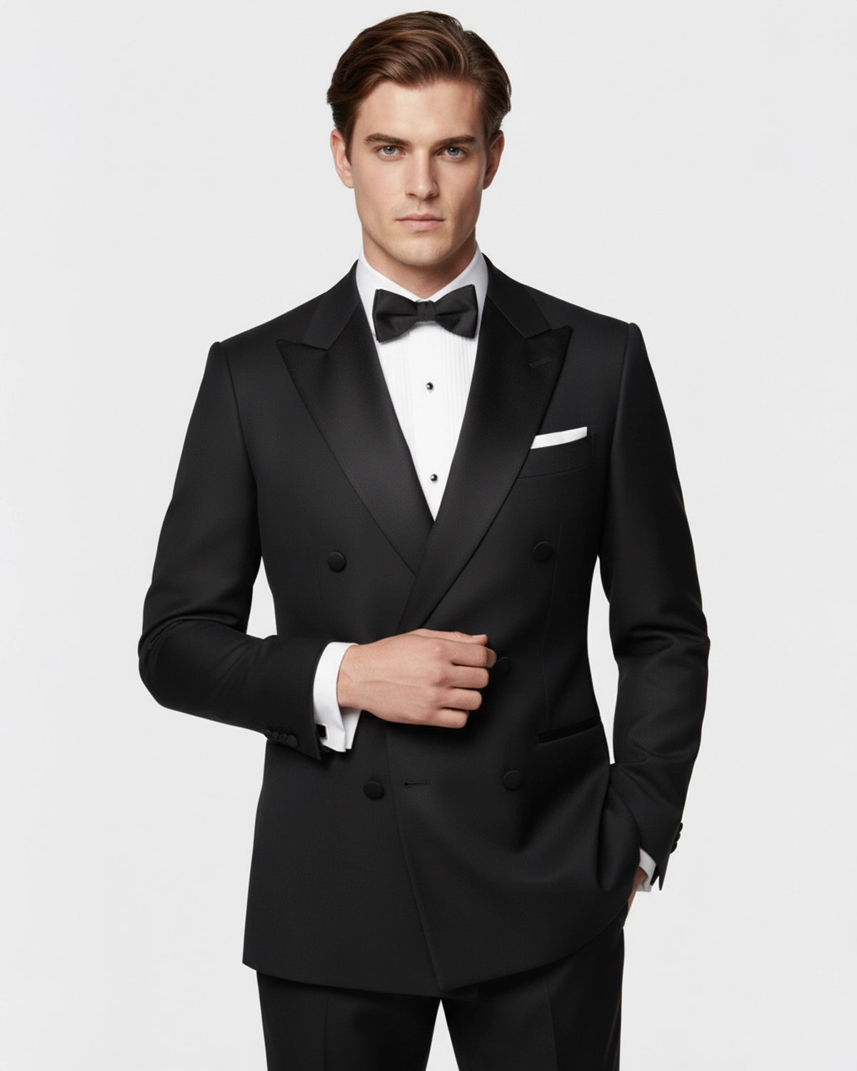 Esmoquin Negro Cruzado