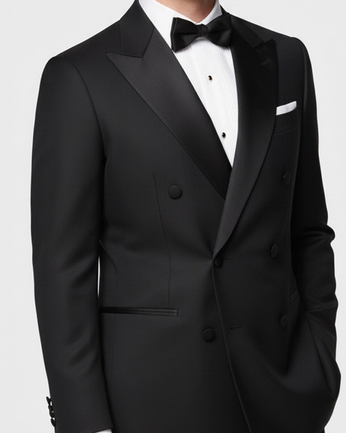 Esmoquin Negro Cruzado