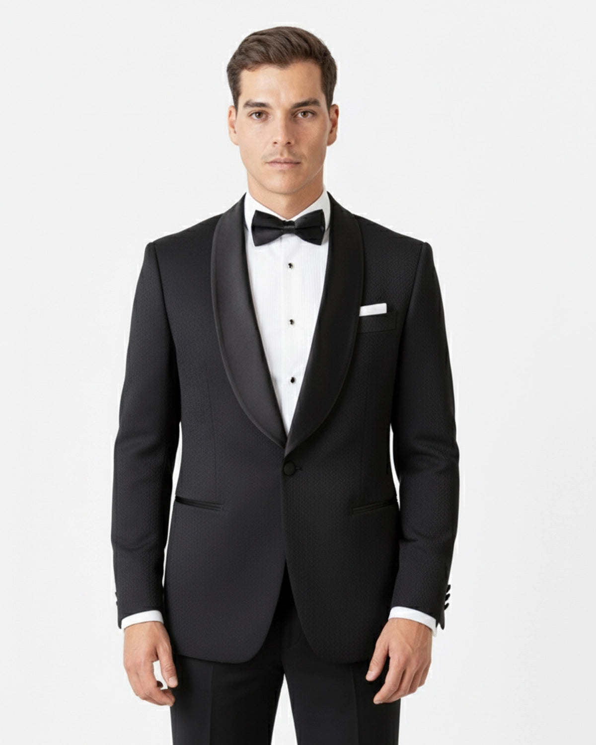 Esmoquin Negro con Trama