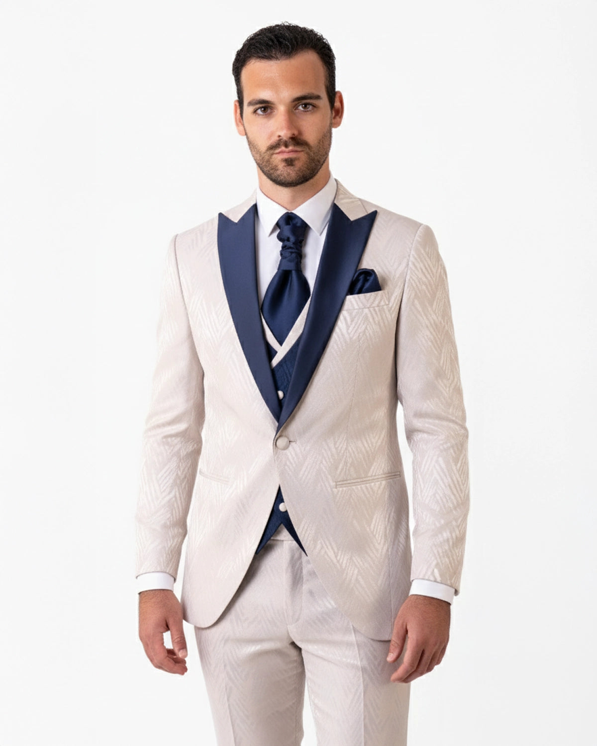 Esmoquin Novio Beige