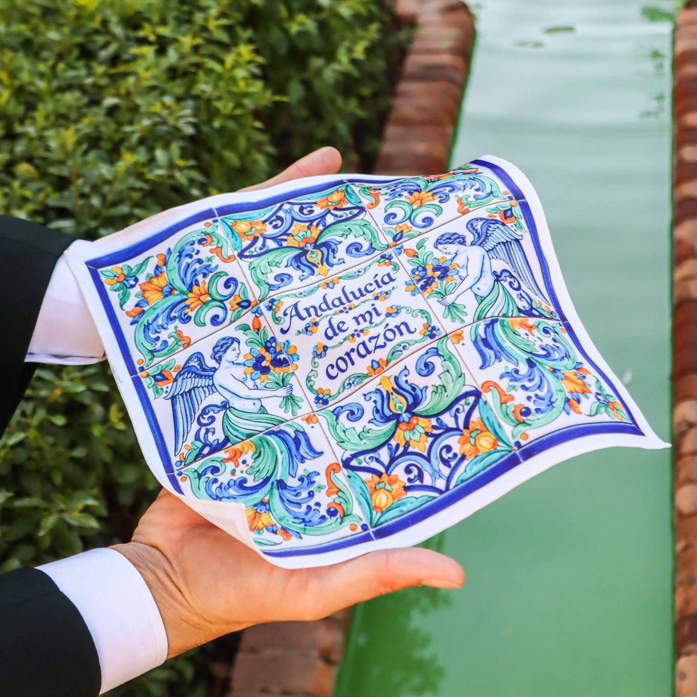 Pañuelo Andalucía de mi Corazón detalle acabado | Blackpier