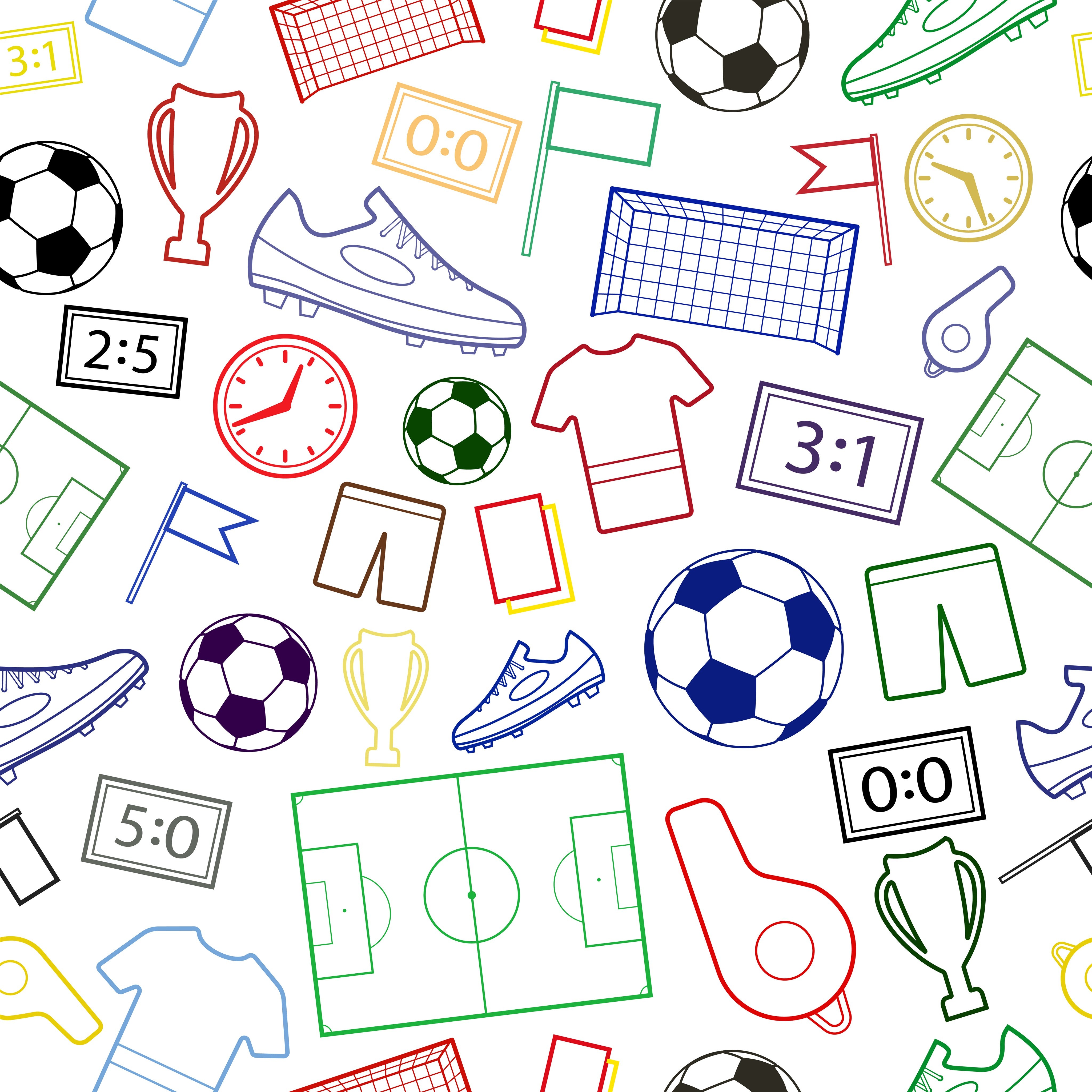 Forro Fútbol Multicolor — Estampado Futbolero