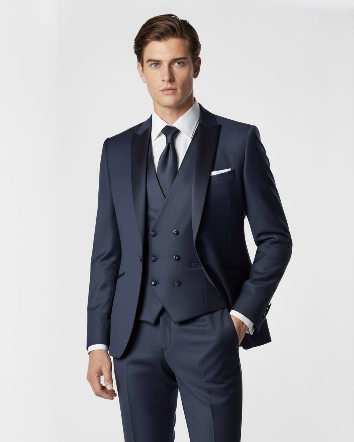 Trajes de Novio Azul Marino