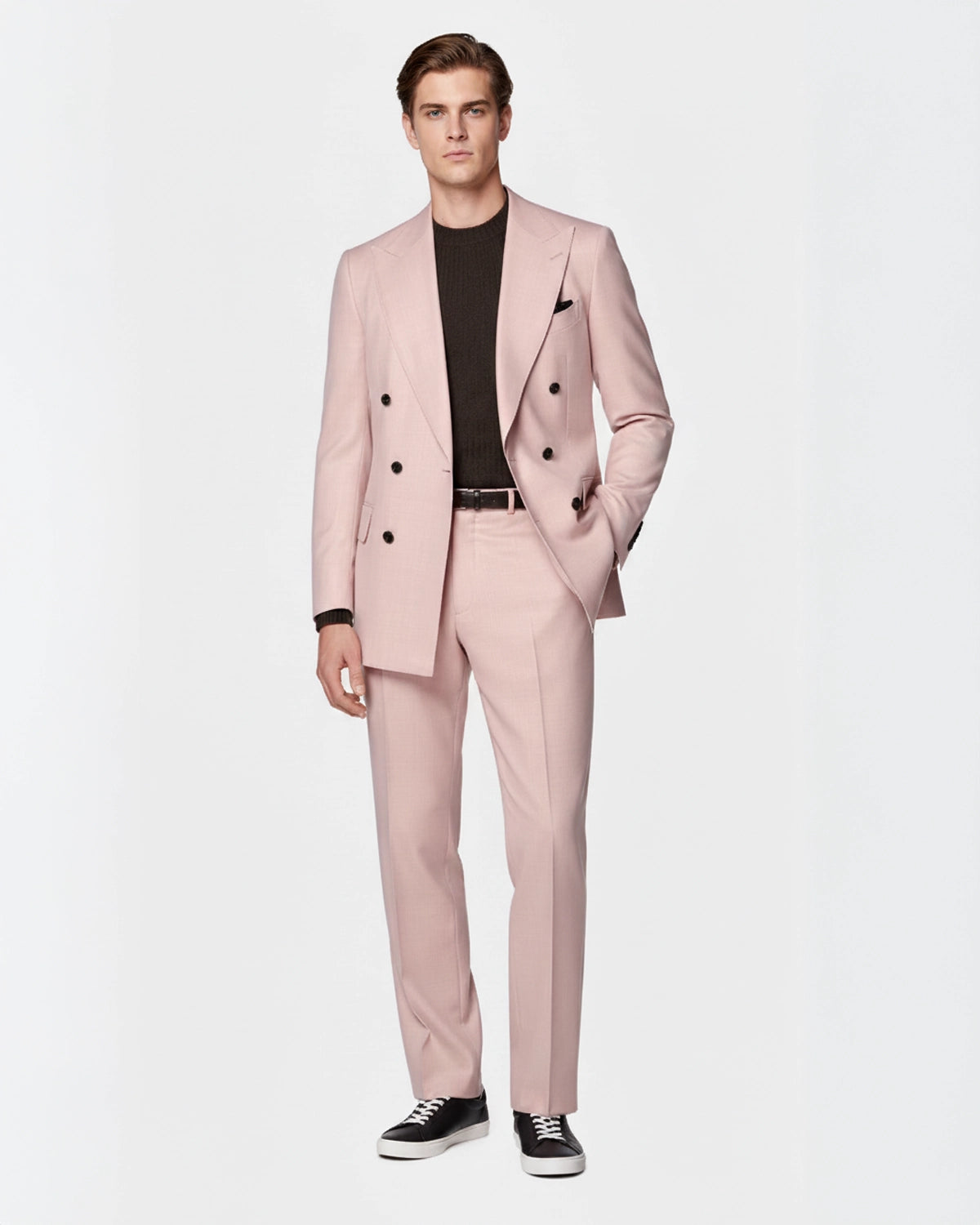 Traje Salmon Cruzado