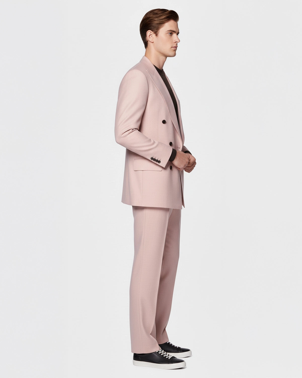 Traje Salmon Cruzado