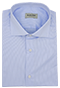 Fine Blue Stripe Shirt - Front view