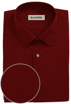 Camicia su misura - Camicia rossa tinta unita