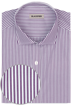 Camicia su misura - Camicia a righe lila