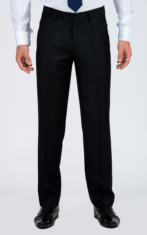 Buy Men's Classic Stripe Charcoal Grey Linen Pant Online | SNITCH