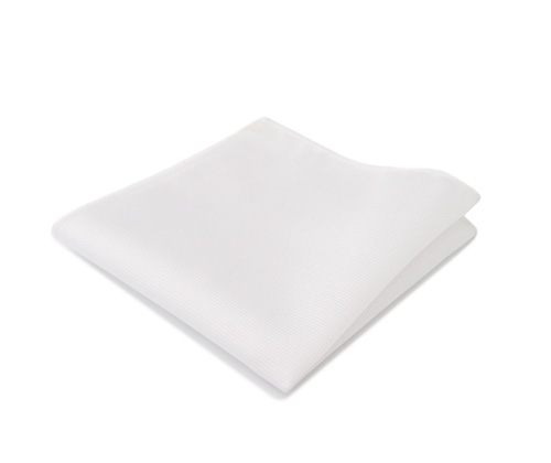 White pocket handkerchief