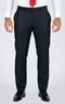 Striped Navy Custom Suit - Front pants