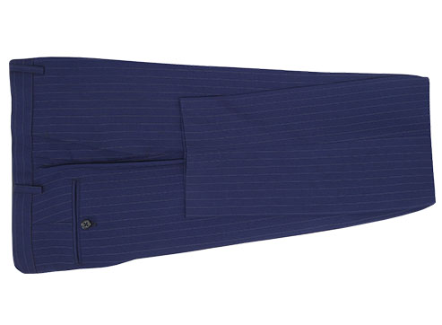 Striped Blue Suit - Back pants