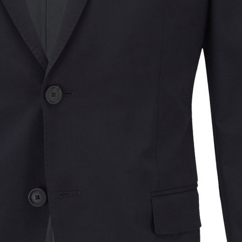 Elastic Dark Blue Navy Suit - Inside jacket lining