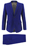 Solid Electric Blue Suit - Entire suit