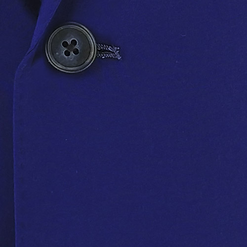 Solid Electric Blue Suit - Inside jacket lining