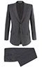 Basic Gray Elastic Suit - Entire suit