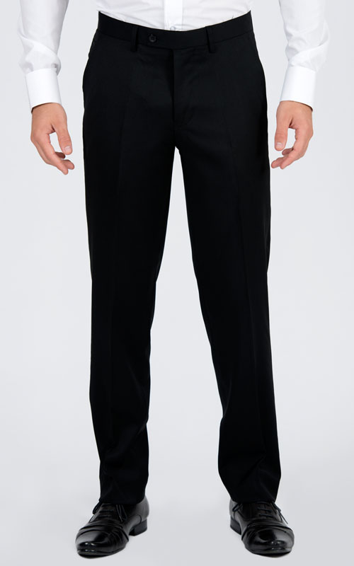 Black Tuxedo 2 Piece Custom Suit - Fabric